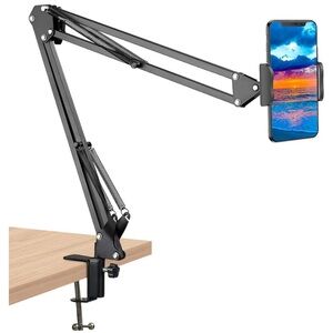 Universal Cell Phone Clip Holder Clamp Mount 360° Rotation for 3.5-6.5in Phone